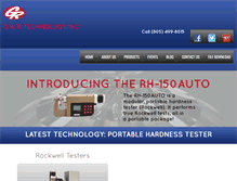 Tablet Screenshot of grhardnesstester.com